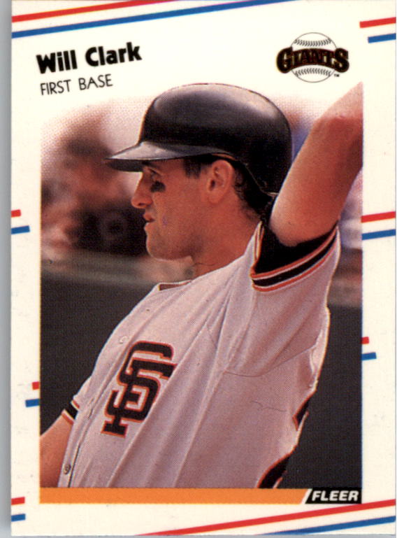 1988 Fleer Mini Baseball Cards 116     Will Clark